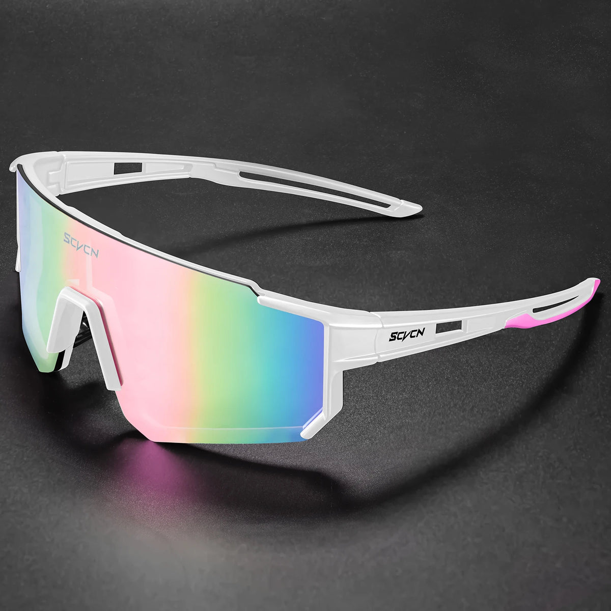 Hot Cycling Sunglasses UV400 Outdoor Sports with colorful lenses for eye protection while biking and outdoor activities.