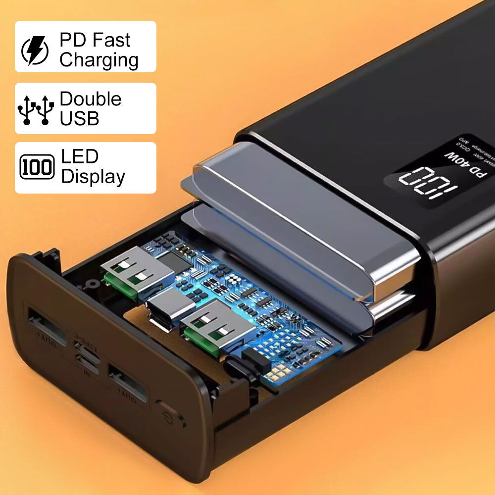 120W 70000Mah Portable Power Bank Large Capacity External Battery Fast Charging