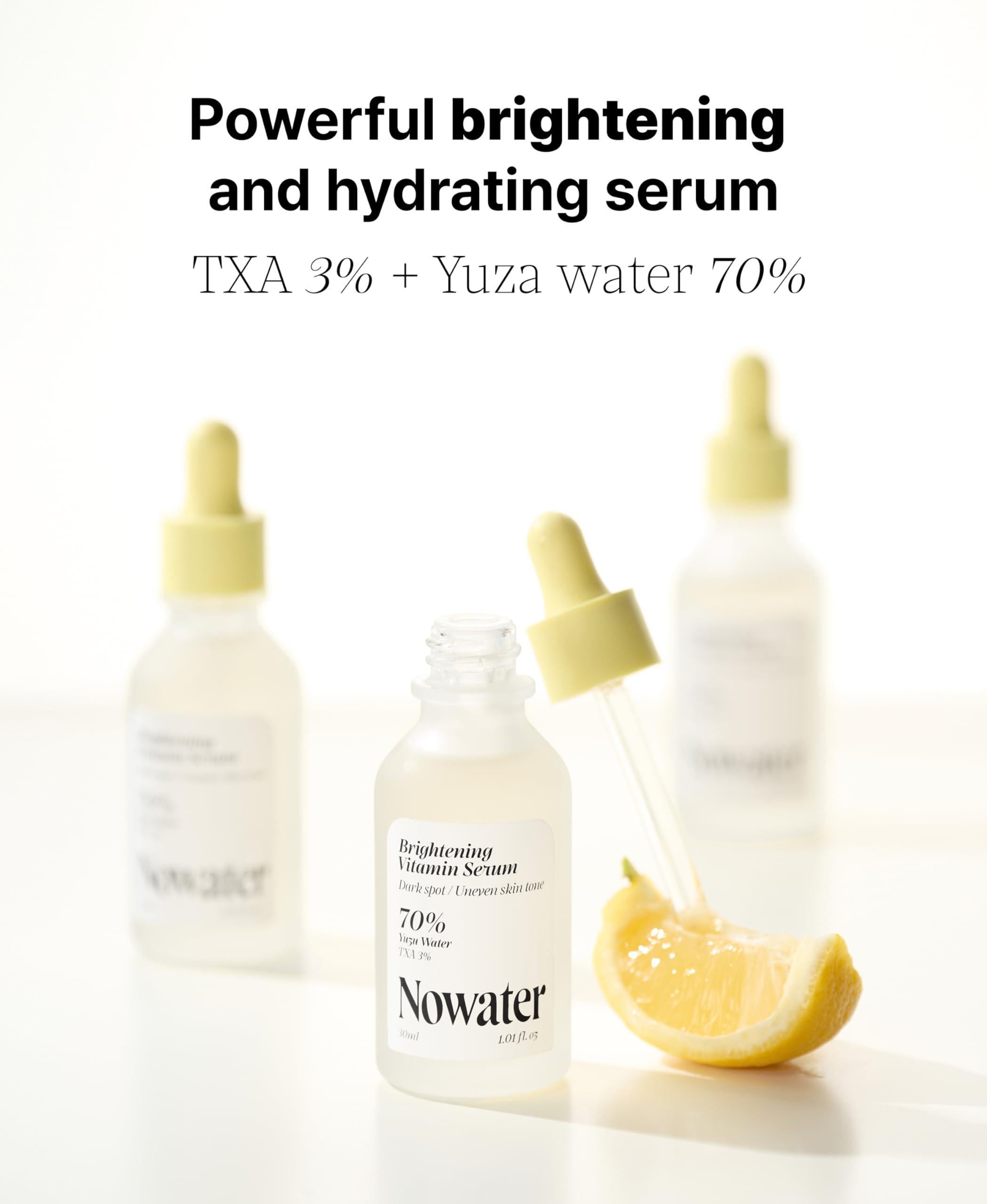 TXA vitamin serum for dark spots with yuza water, brightening and hydrating benefits for skin.