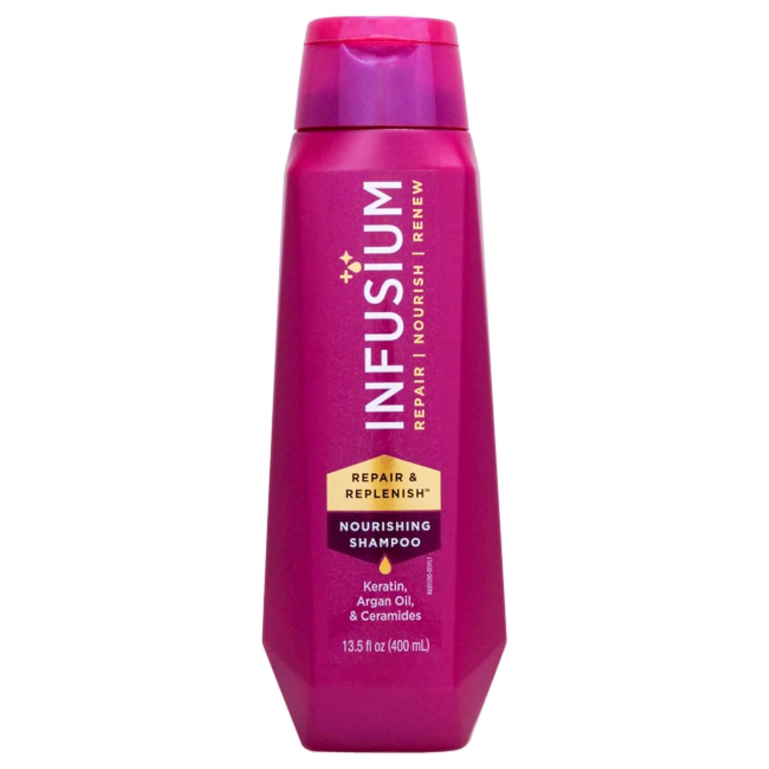 Infusium Repair and Replenish Nourishing Shampoo - Hydrating and Clarifying Shampoo for Build up - Ceramides, Keratin, and Argan Oil - 33.8 Oz