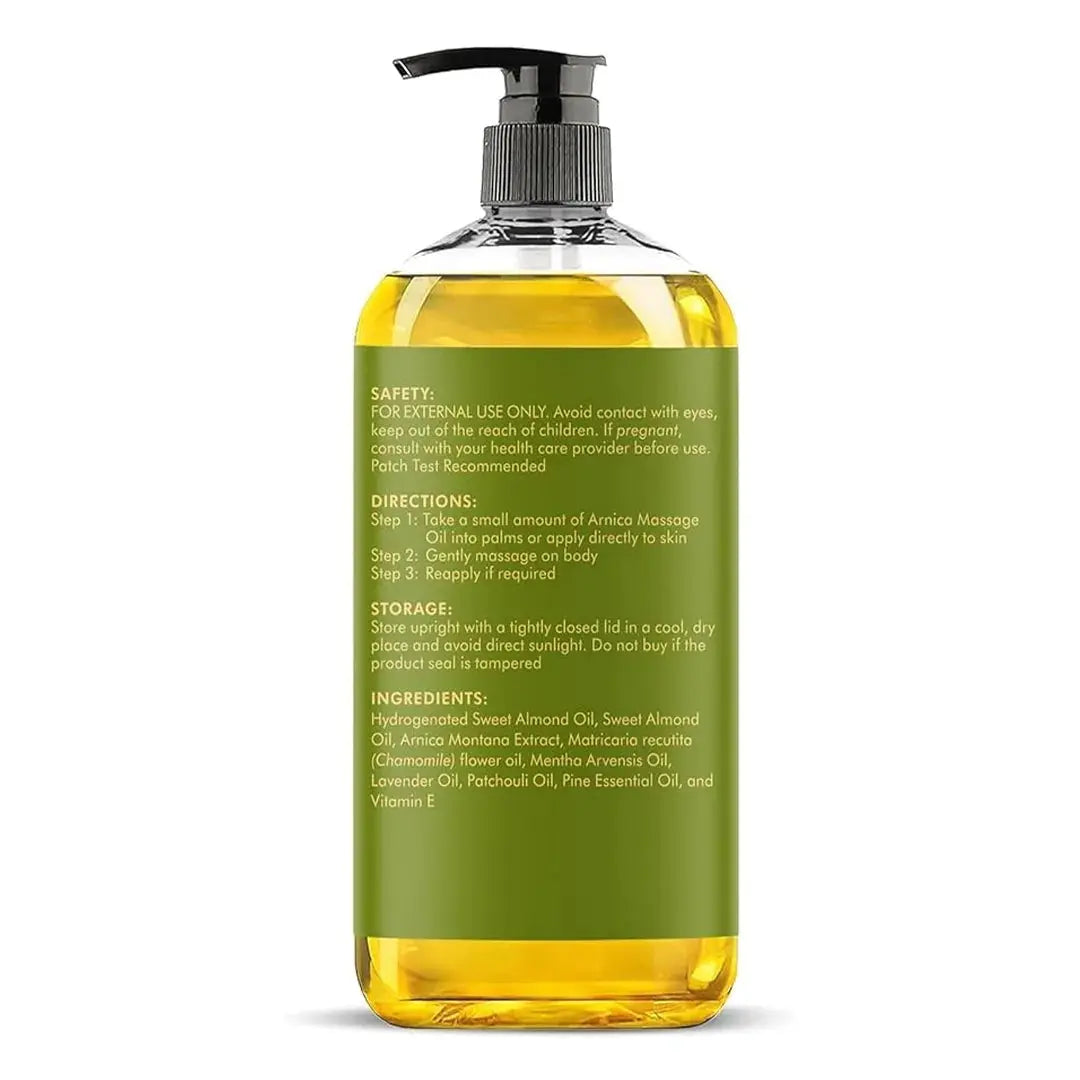 Sore Muscle Massage Oil with Lavender and Chamomile Essential Oils | 8 Fl Oz