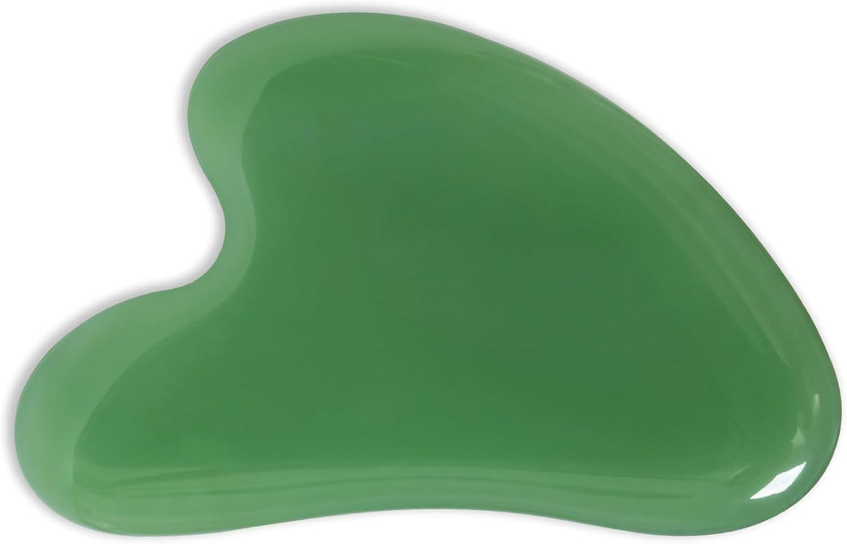 Gua Sha Jade Stone Gua Sha Massage Tool, Guasha Tool for Face and Body Skin Massage. Tools for SPA Acupuncture, Pink Stone for Body Face Neck and Eye, Skin Care Gift for Woman (Pink)