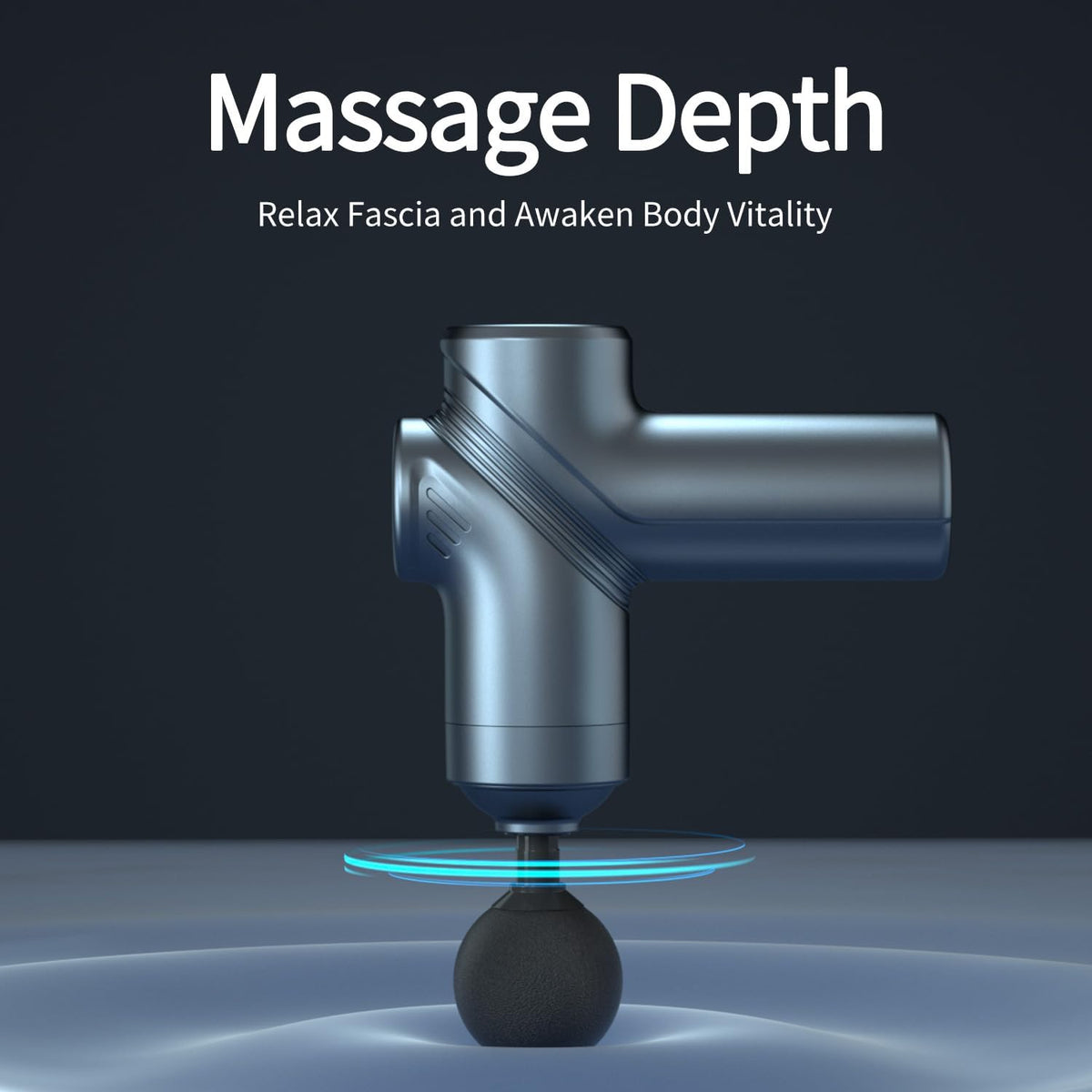 LEERCON Massage Gun Deep Tissue Mini Muscle Massager for Pain Relief, Blue