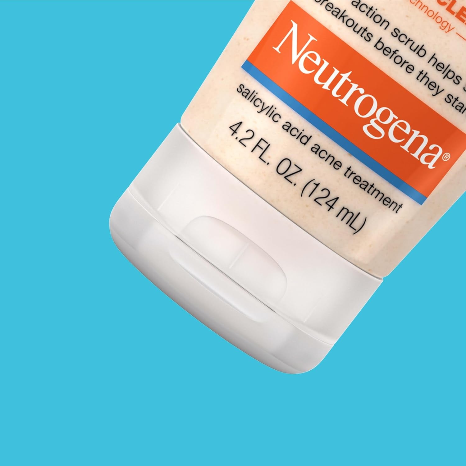 Neutrogena Oil-Free Acne Face Wash with 2% Salicylic Acid, Daily Exfoliating Scrub & Acne Treatment for Oily, Acne-Prone Skin, Clears Breakouts & Blackheads, 4.2 Fl. Oz