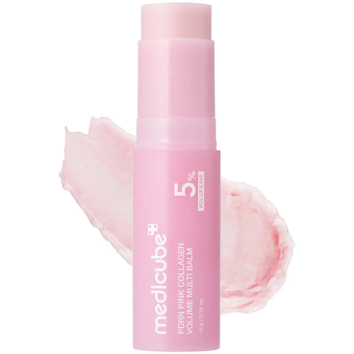 PDRN collagen volume balm by Medicube, a pink multi balm for firming and anti-aging care.