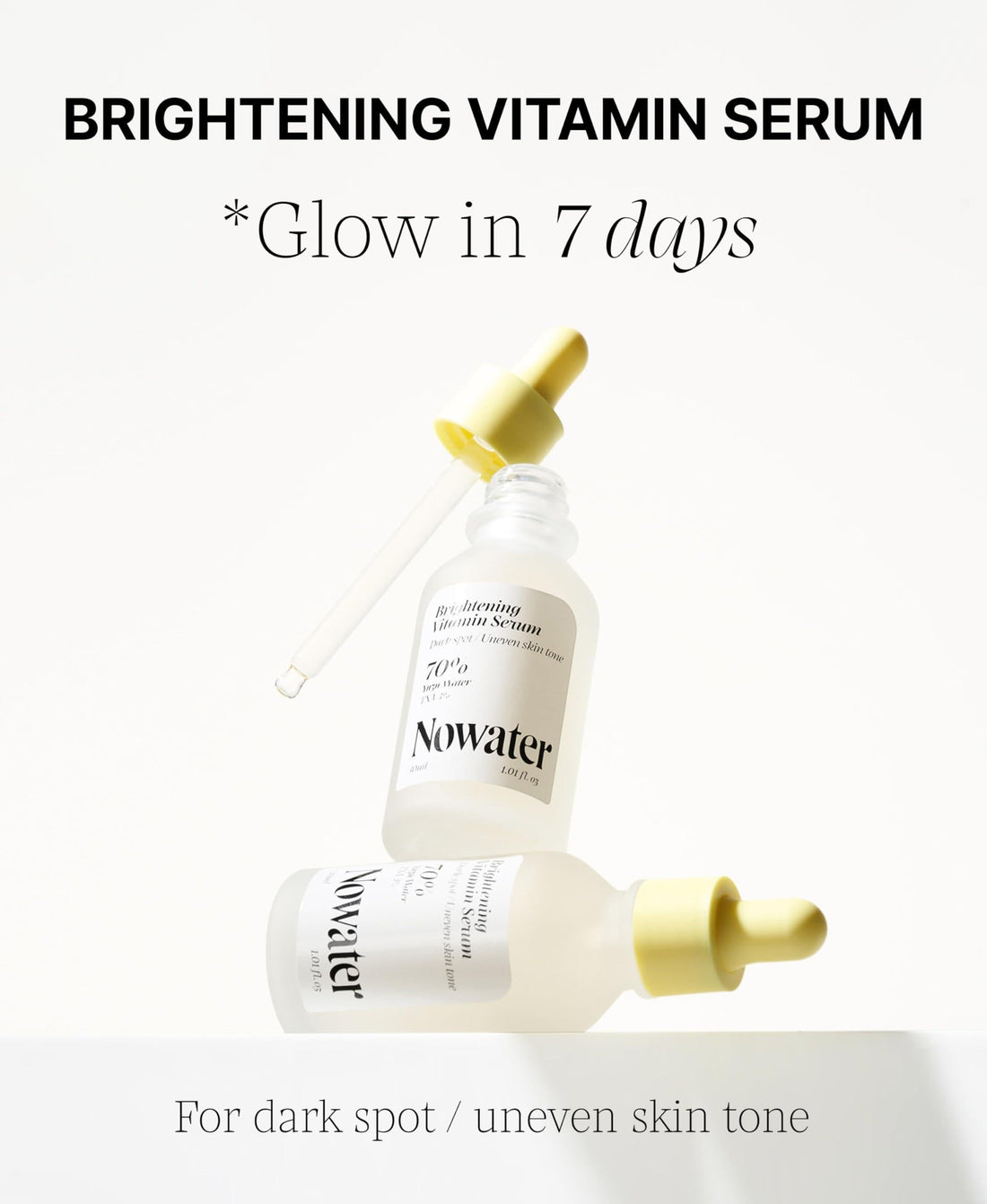 Brightening vitamin serum for dark spots and uneven skin tone, promotes glow in 7 days, TXA vitamin serum for dark spots.