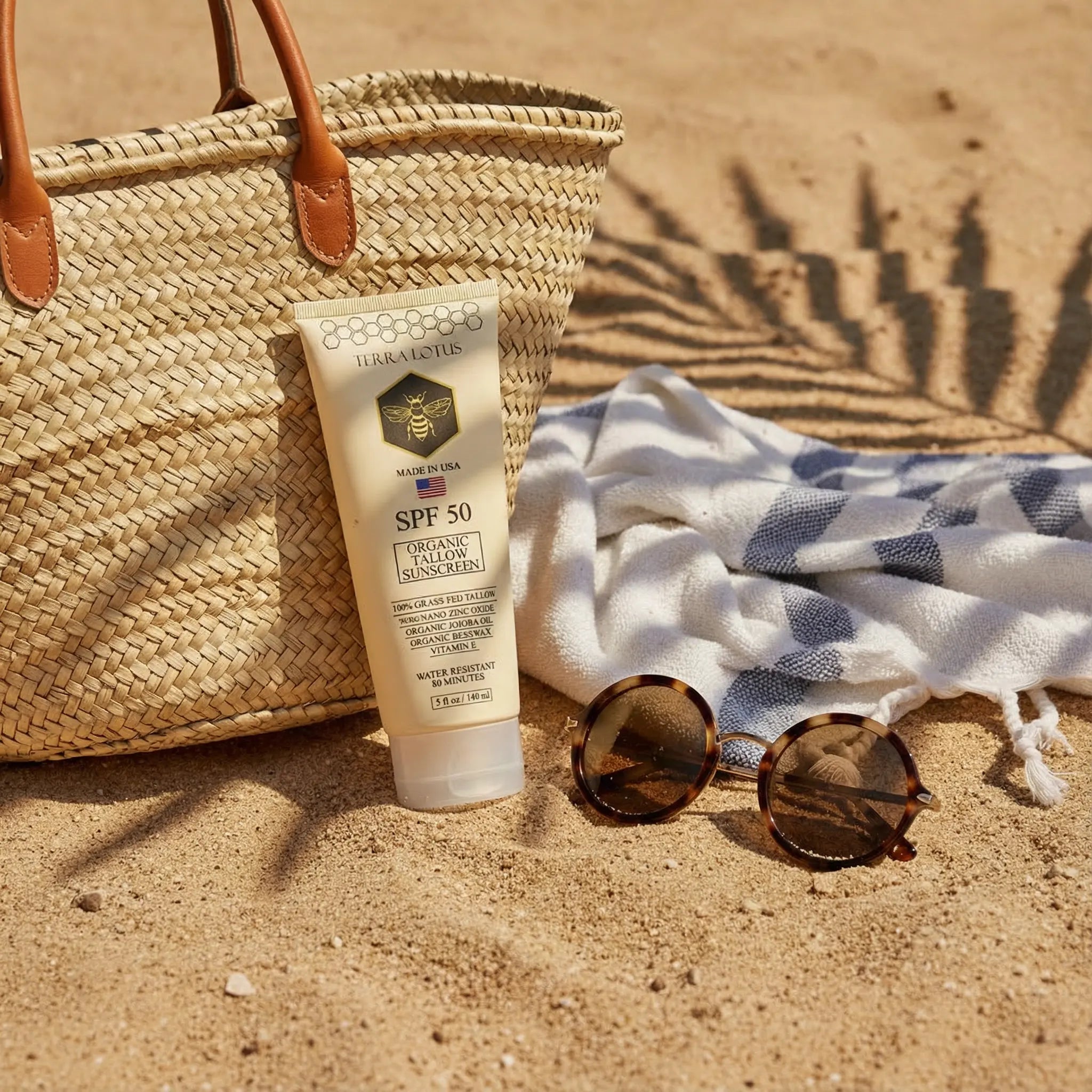 Tallow Sunscreen as the final step in a clean morning skincare routine