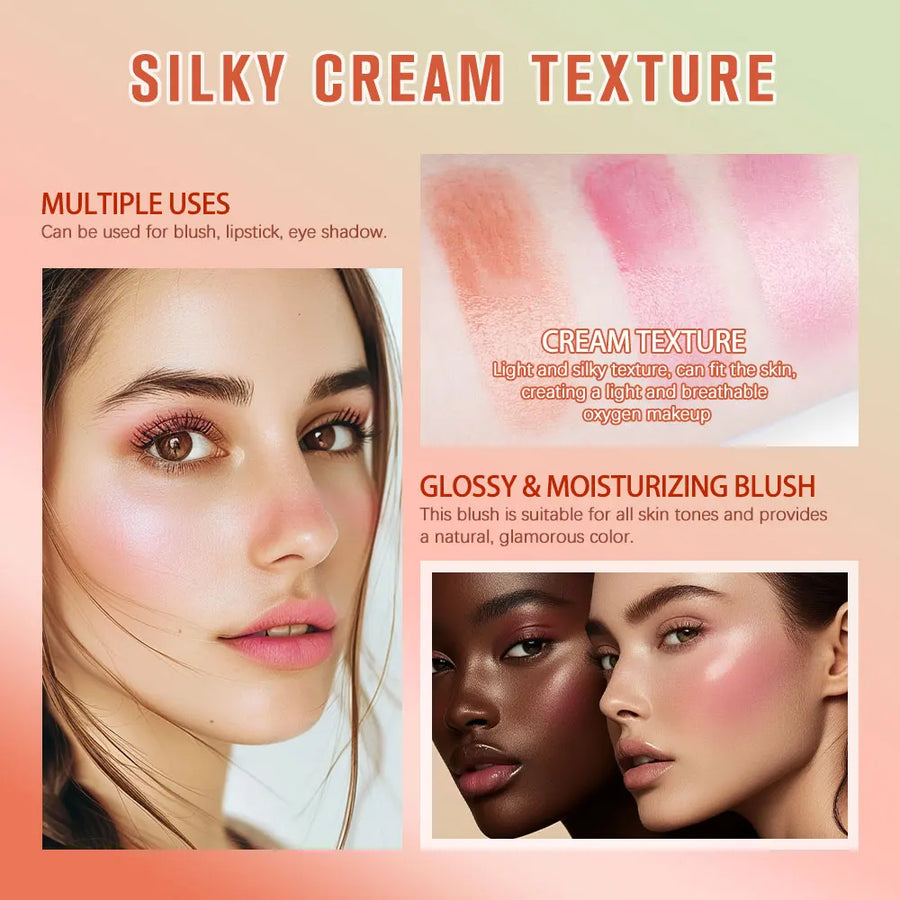 Temperature Change 3-In-1 Cheek Lip Tinted Pixiblush Stick Temperature Change Blush Makeup Products Cosmetic Palette Stick Face