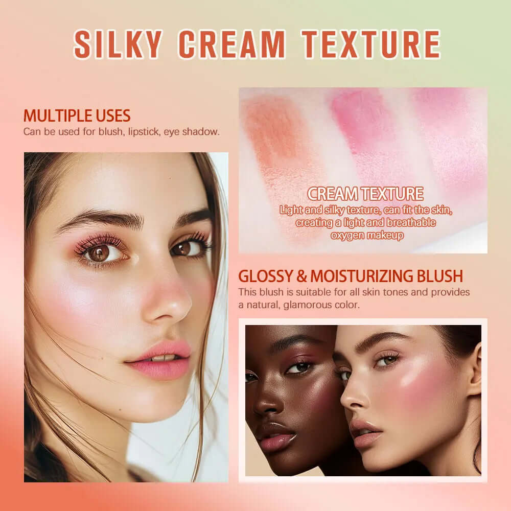 Temperature Change 3-In-1 Cheek Lip Tinted Pixiblush Stick Temperature Change Blush Makeup Products Cosmetic Palette Stick Face