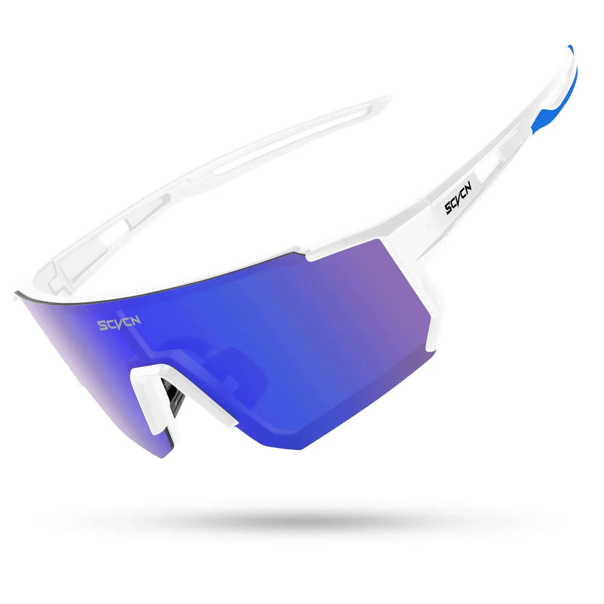 Hot Cycling Sunglasses UV400 Outdoor Sports by SCVCN with blue gradient lenses for enhanced visibility and eye protection.