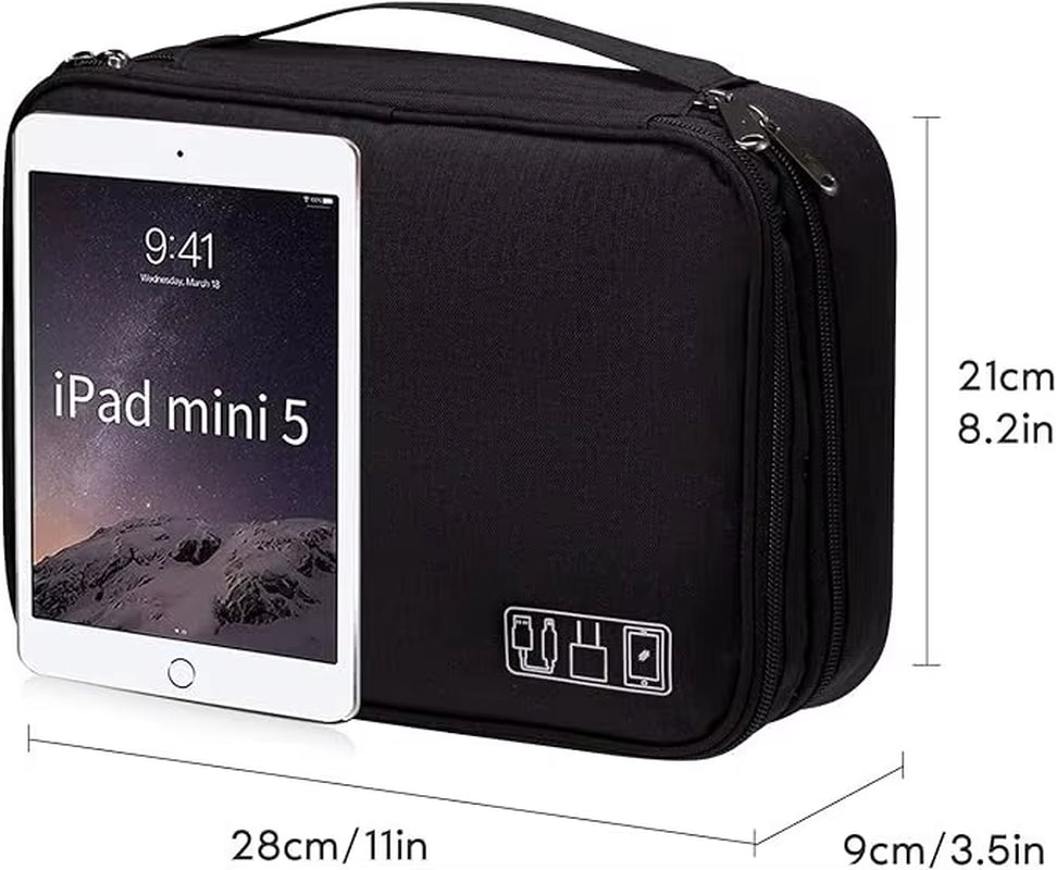 Storage Bagsportable Digital Storage Bag for USB Cables Electronics Travel Organizer Small Gadget Pouch with Multiple