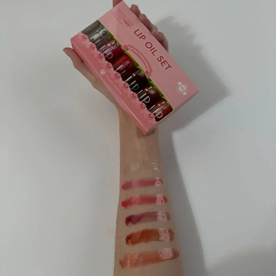 6 Color Lip Gloss Set, Moisturizing Lip Gloss, Glossy Lip Glaze, Plumping Lip Oil for Girls & Women, Lip Makeup Accessories, Cosmetic