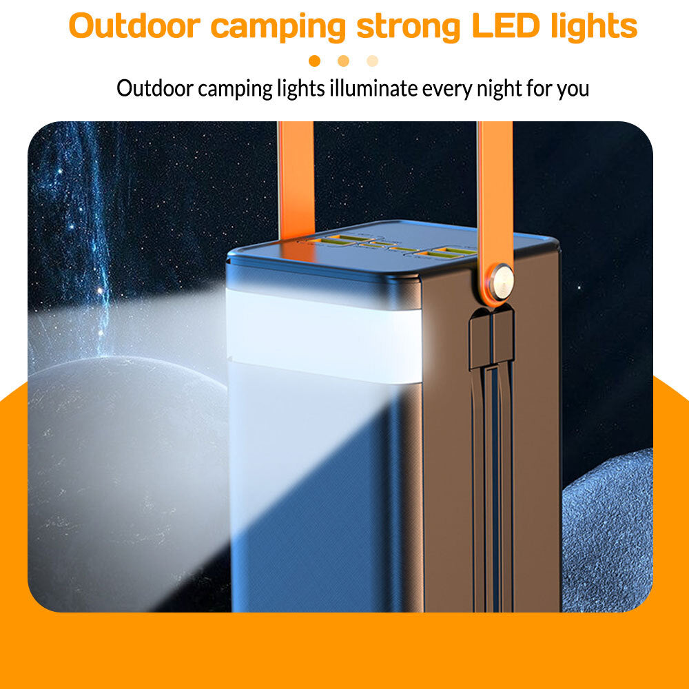 120W 70000Mah Portable Power Bank Large Capacity External Battery Fast Charging