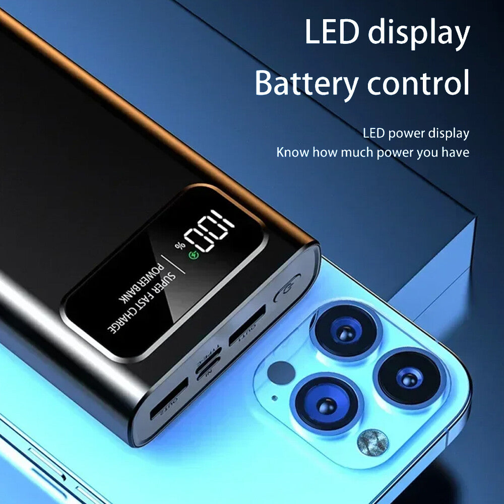 120W 70000Mah Portable Power Bank Large Capacity External Battery Fast Charging