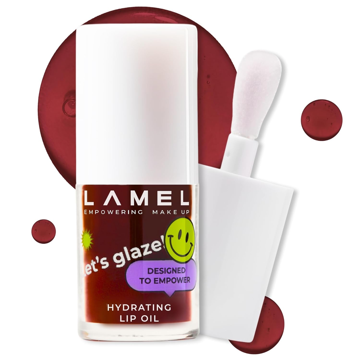 Lamel Dazzle Glow Crystal Clear Lip Gloss - Hydrating Lip Gloss - Non Sticky - Colored - Moisturizing - №404 You Can