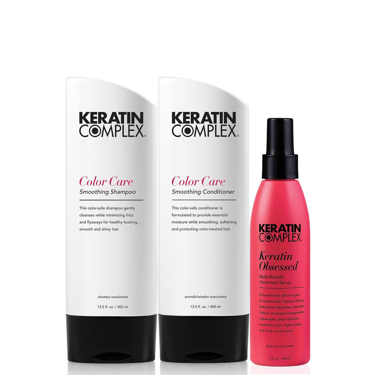 Keratin Complex Retail Kit with Shampoo, Conditioner, and Keratin Obsessed 5Oz