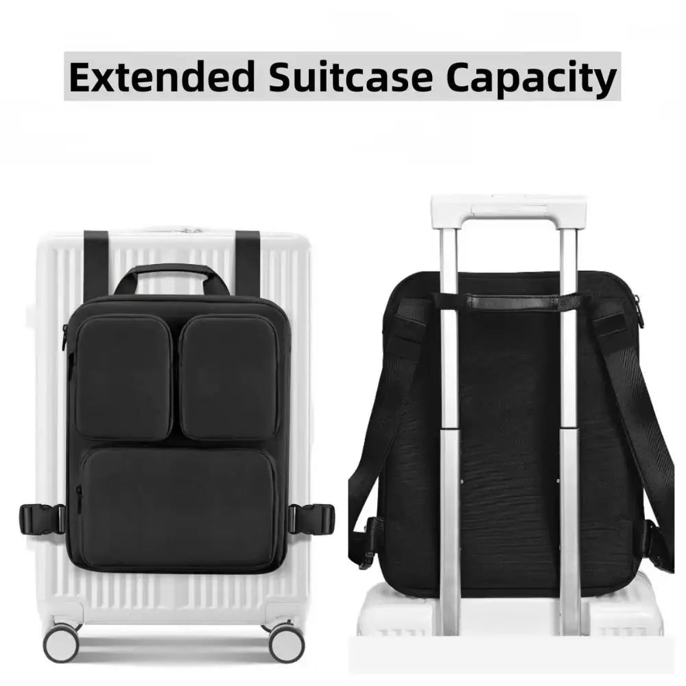 Adjustable Straps Boarding Case Hanging Bag Expansion Removable Suitcase Additional Handbag Multifunctional with PU Handle