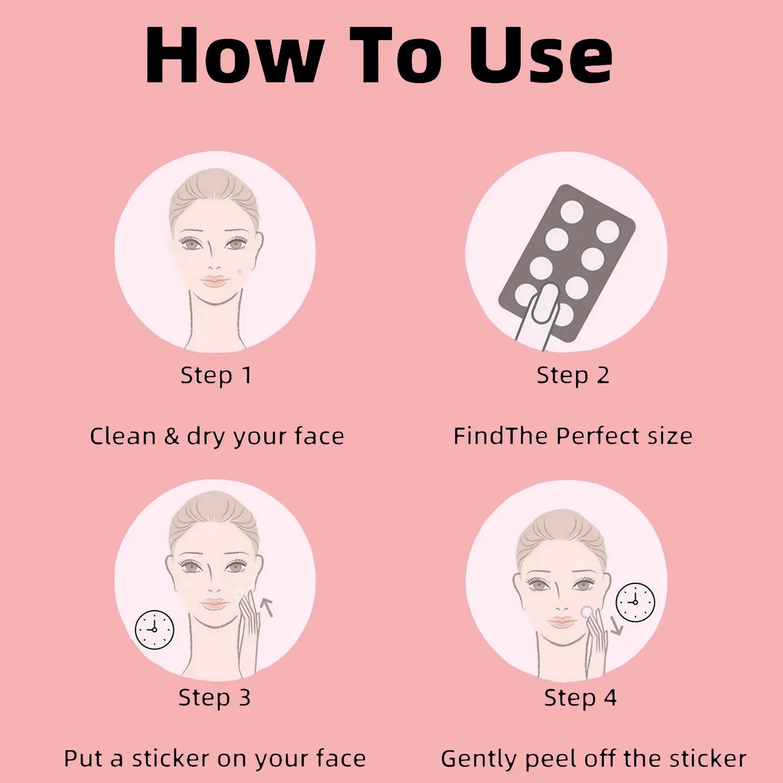Hydrocolloid Acne Patch, 200 Pcs Deep Cleansing Acne Patches with Effective Coverage, Blemish Patches, Skin Care Gift for Men and Women