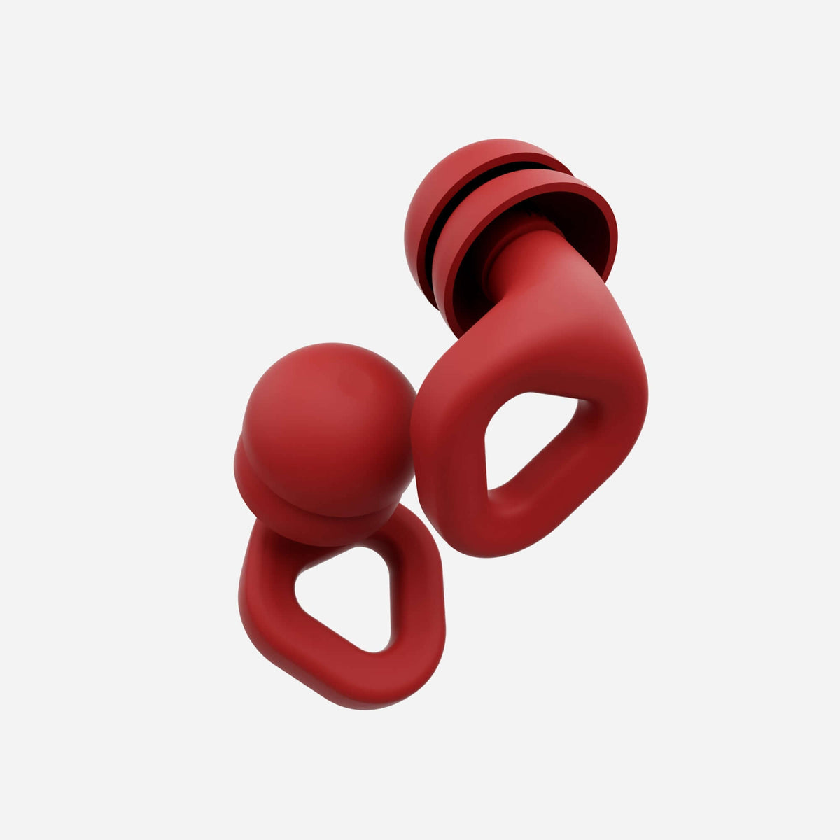 ZENZ Unwind Pro Earplugs in Fiery Red, ideal noise reduction earplugs for sleep, designed for comfort and serenity.