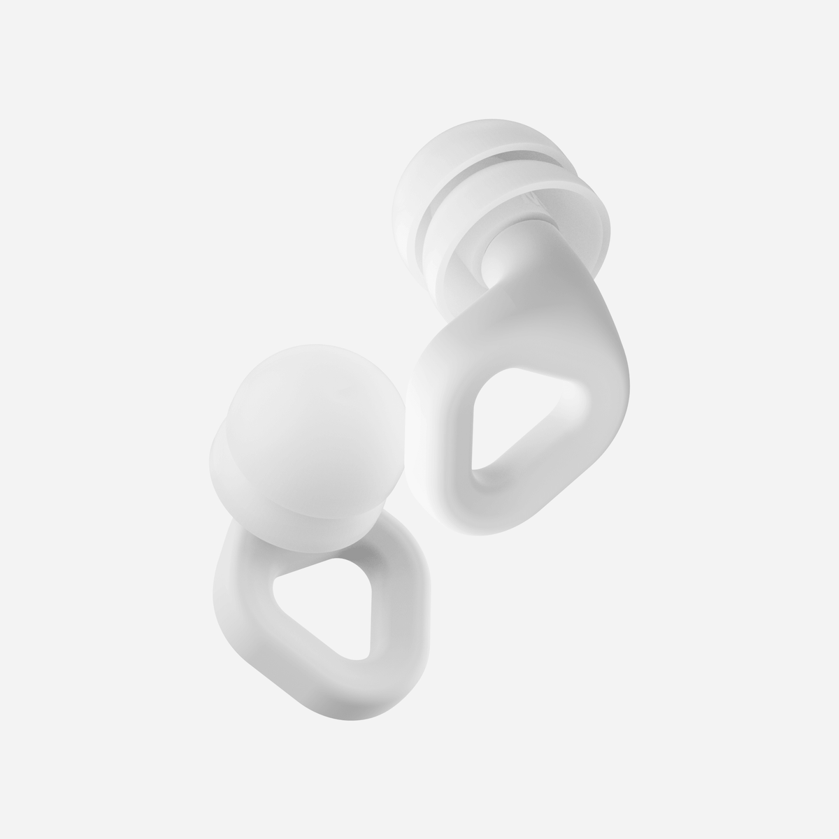 ZENZ Unwind Pro Earplugs - Glacier White, noise reducing earplugs for better sleep, ultra-comfortable design.