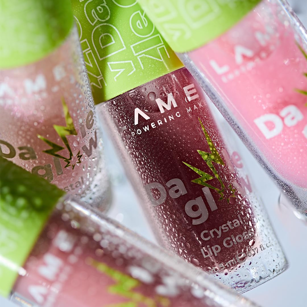 Lamel Dazzle Glow Crystal Clear Lip Gloss - Hydrating Lip Gloss - Non Sticky - Colored - Moisturizing - №404 You Can