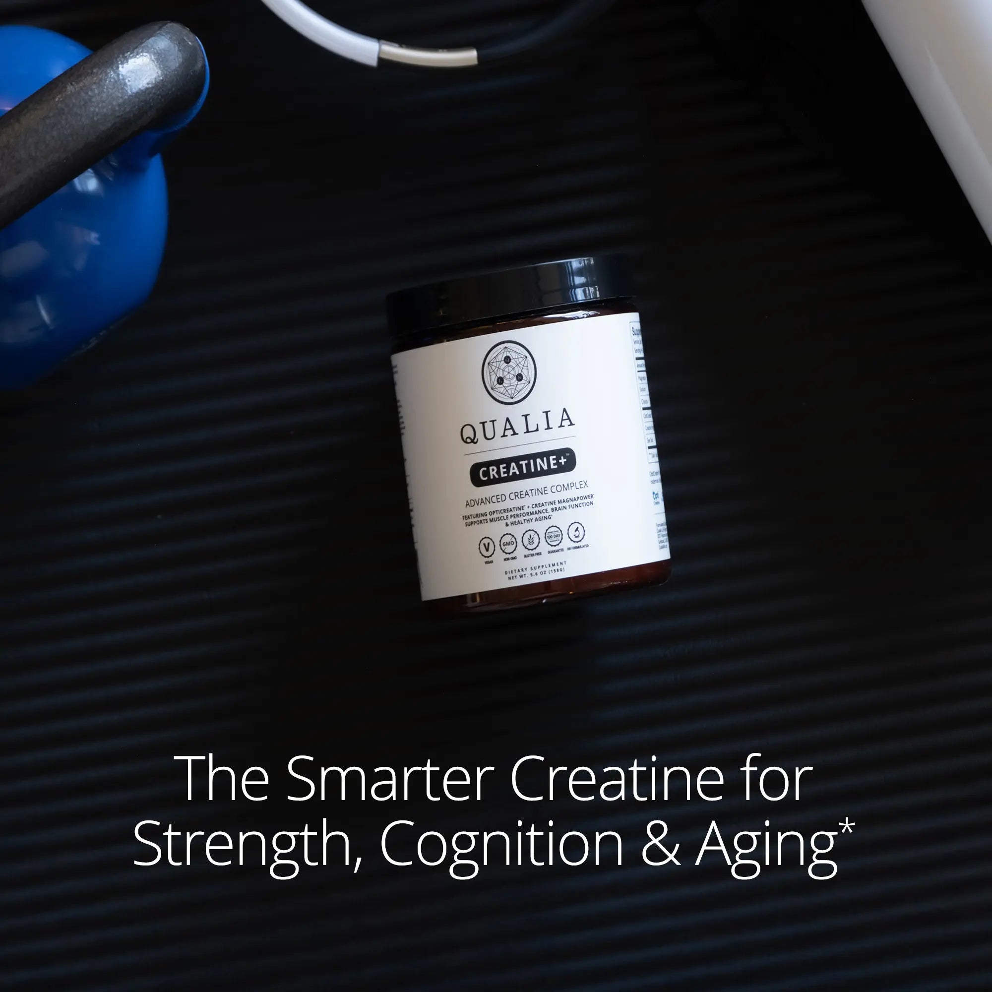 Qualia Creatine | Advanced Creatine Complex | 2 Creatine Sources + Magnesium | Optimized Creatine Absorption | Muscle Performance, Brain Function, & Healthy Aging