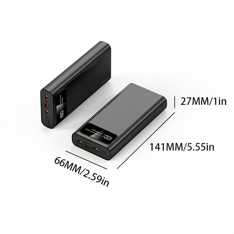 Portable Power Bank 2USB External Battery Backup Charger 900000Mah Fast Charging