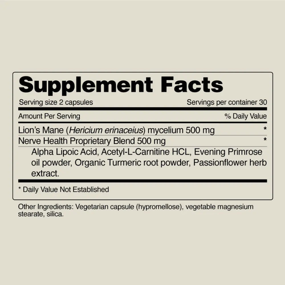 Nerve Health - All Natural Supplement for Nerve Support & Mental Clarity