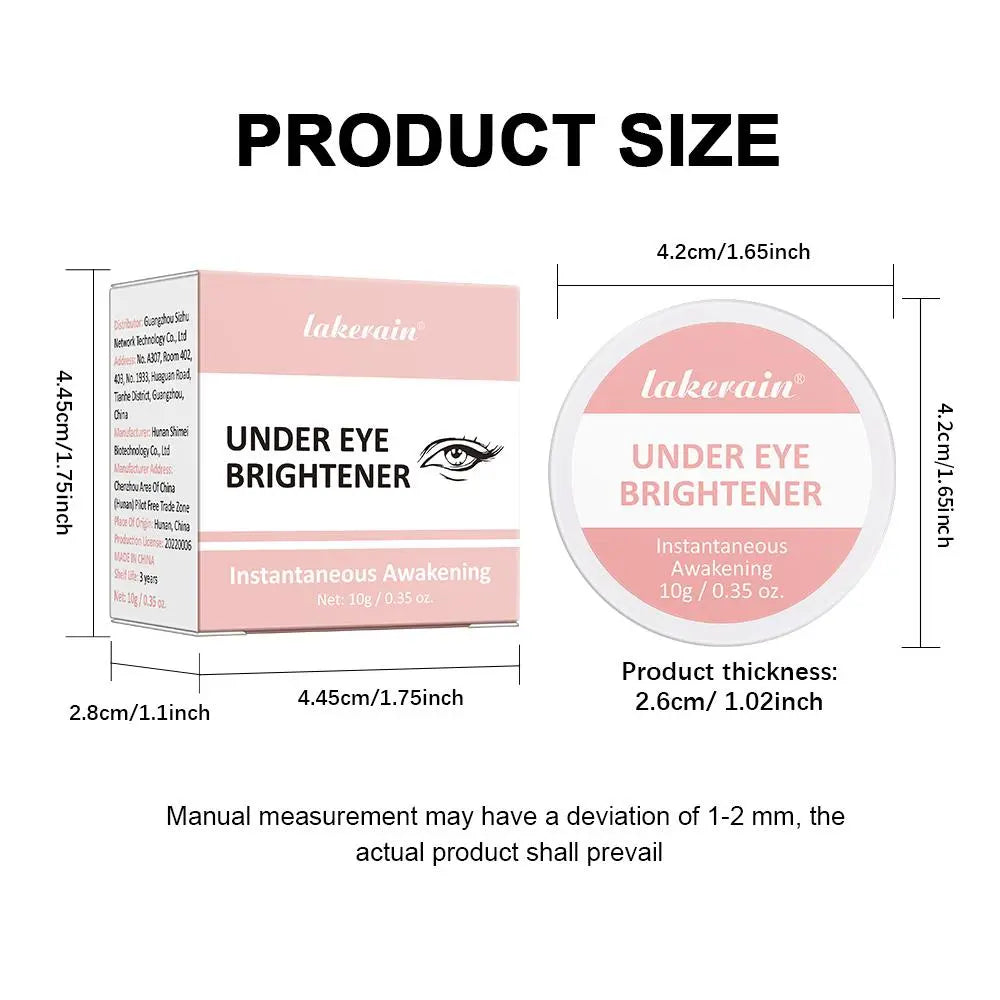 Under Eye Brightener, 2 Counts Moisturizing Eye Cream, Eye Care Product for Women & Men, Daily Skincare Product for Daily Use