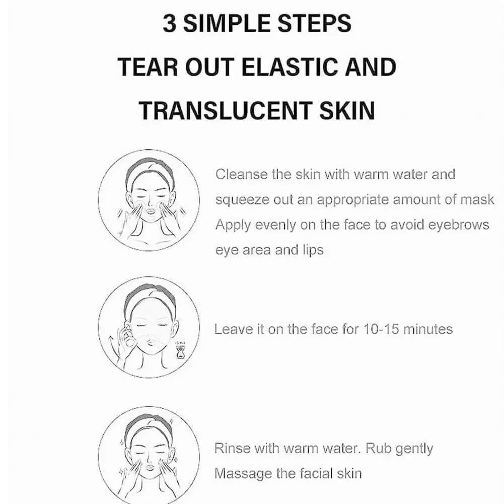 80G Gold Peel Mask Deep Cleansing Tightens Facial Mask Lightens Blackheads Cleanses Pores Tightens Cleans Deep Nose Pores