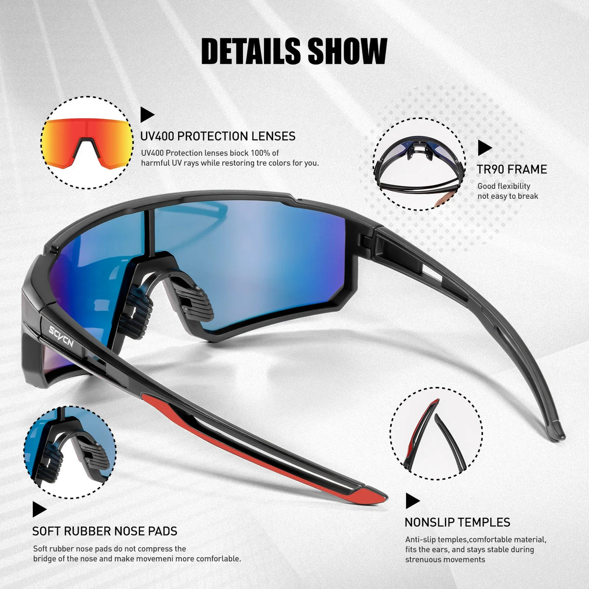 Hot Cycling Sunglasses Men Road Driving Bike Glasses Outdoor Sports Mountain Climbing Women Bicycle UV400 Cycling Goggles