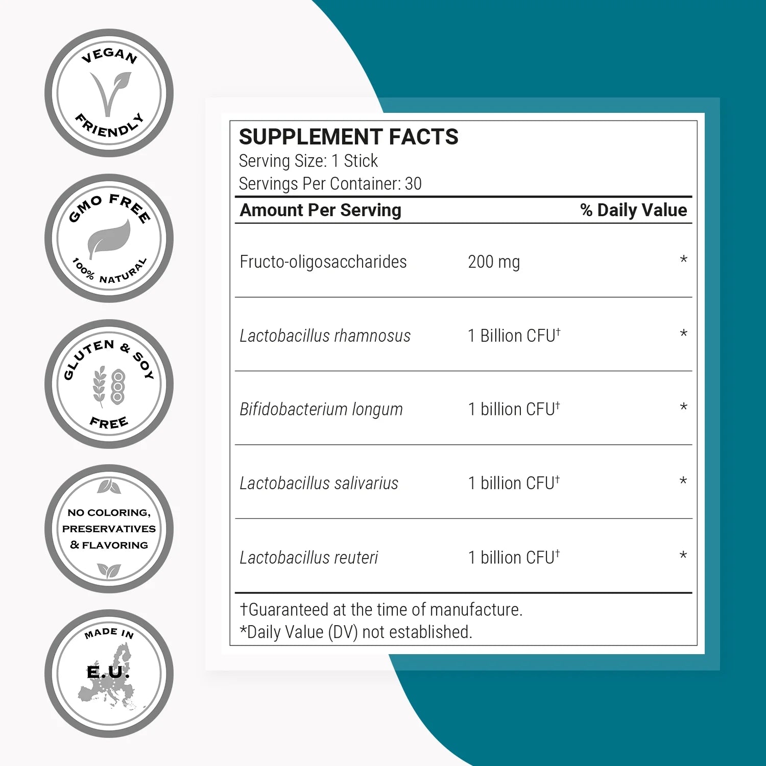- Oral Health 4 Billion CFU - Oral & Dental Probiotics - with Lactobacillus Reuteri & Salivarius | Non-Gmo & Gluten Free - 30 Sticks
