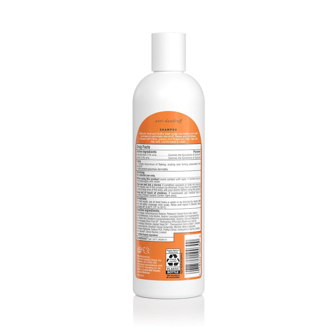 Jason Dandruff Relief Treatment Shampoo, 12 Oz