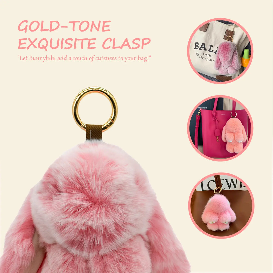 【Bunnylulu】Handmade Bunny Pompom Keychain with Tin Box, Summervibes Graduation Gift for Friends & Students, Stress-Relief Charm, Keepsake Gift