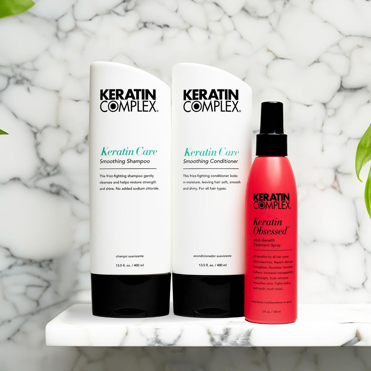 Keratin Complex Retail Kit with Shampoo, Conditioner, and Keratin Obsessed 5Oz