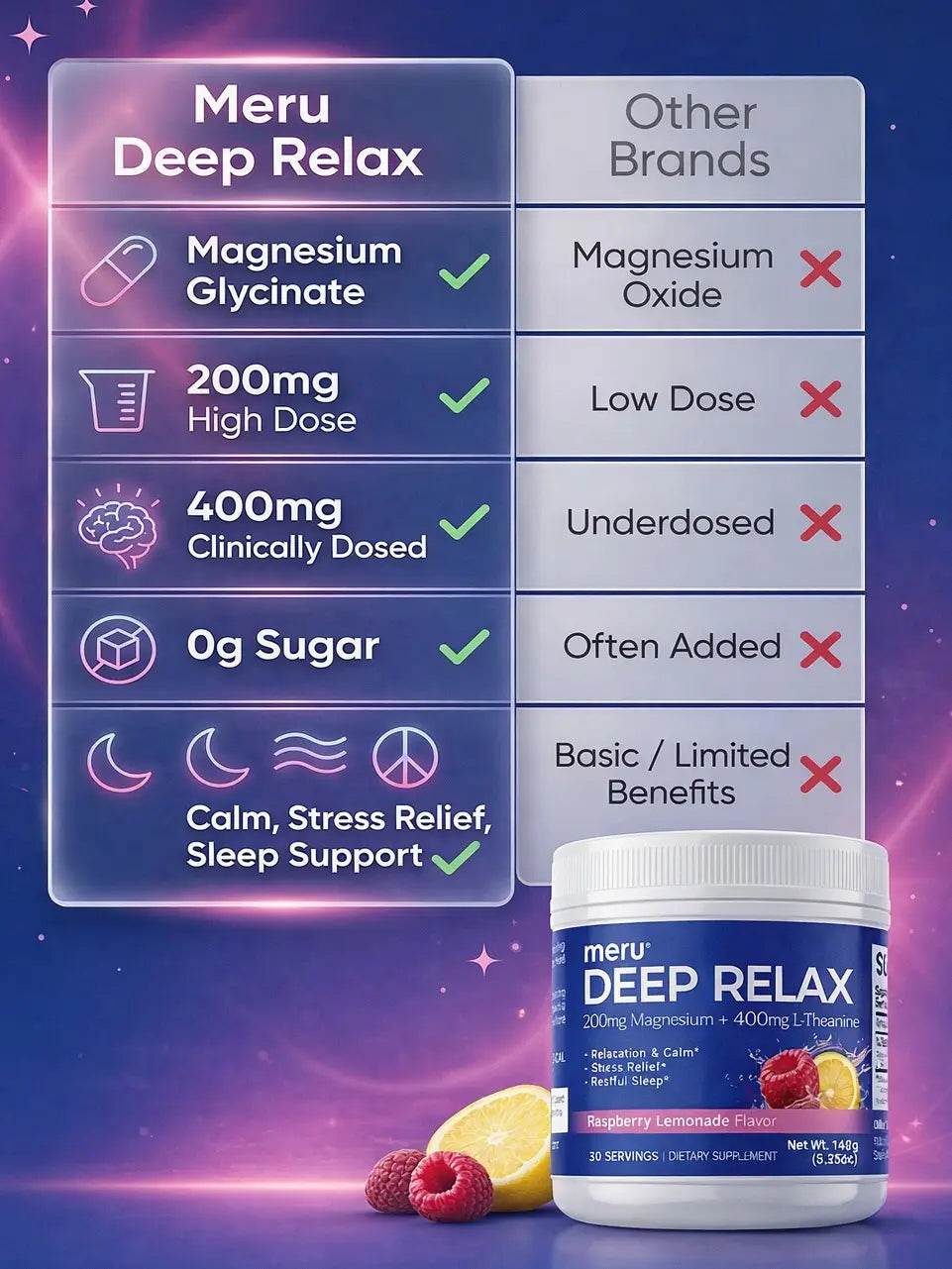 Meru Deep Relax Drink Mix