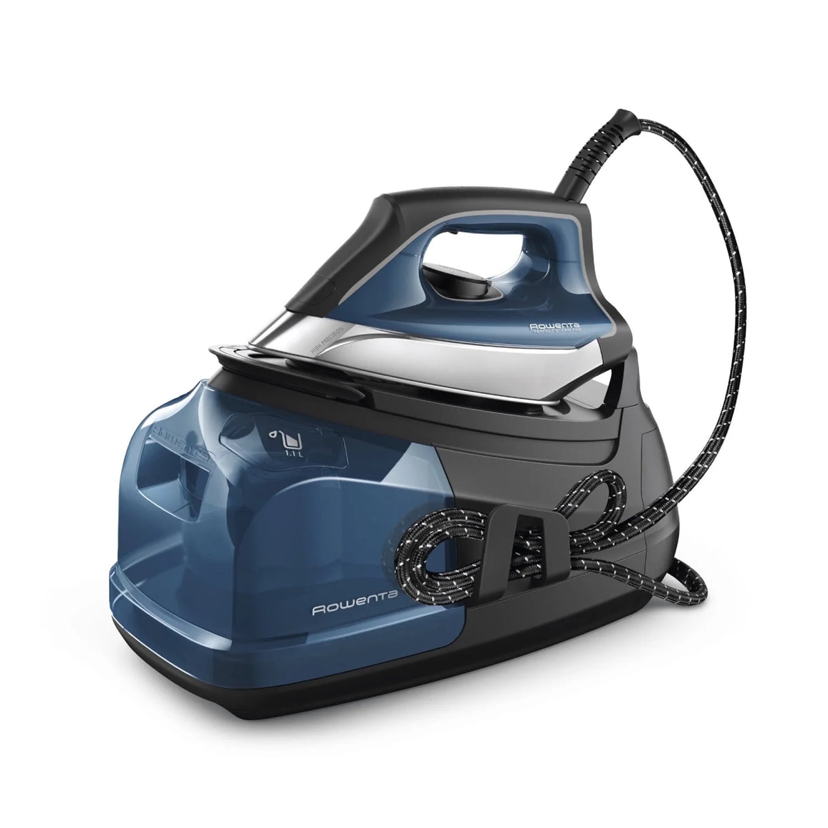 Rowenta Perfect Steam Pro, professional garment steamer with high-pressure steam for efficient ironing.