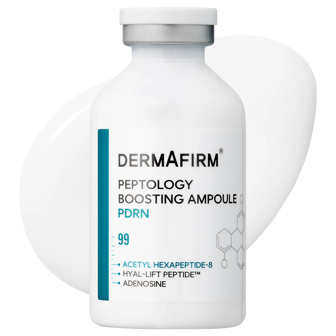 DERMAFIRM Peptology PDRN Boosting Ampoule - Glass Skin &amp; Anti-Aging Serum with 80,000Ppm PDRN &amp; Peptide Complex for Wrinkle Improvement - Korean Skincare Formula