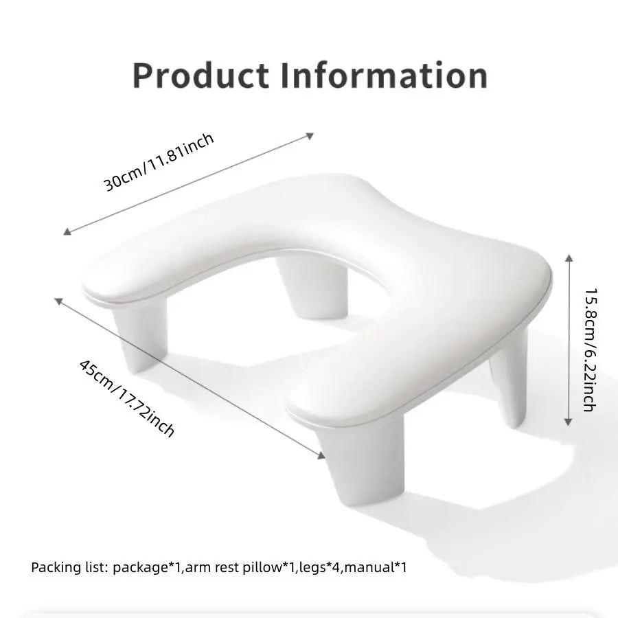 U-Shaped Portable Detachable Hand Rest Pillow for Nails Tech, Multifunctional Arm Rest for Nail Art, Nail Stand for Acrylic Nail Art Tech, Nail Art Tools, Nail Tech Supplies