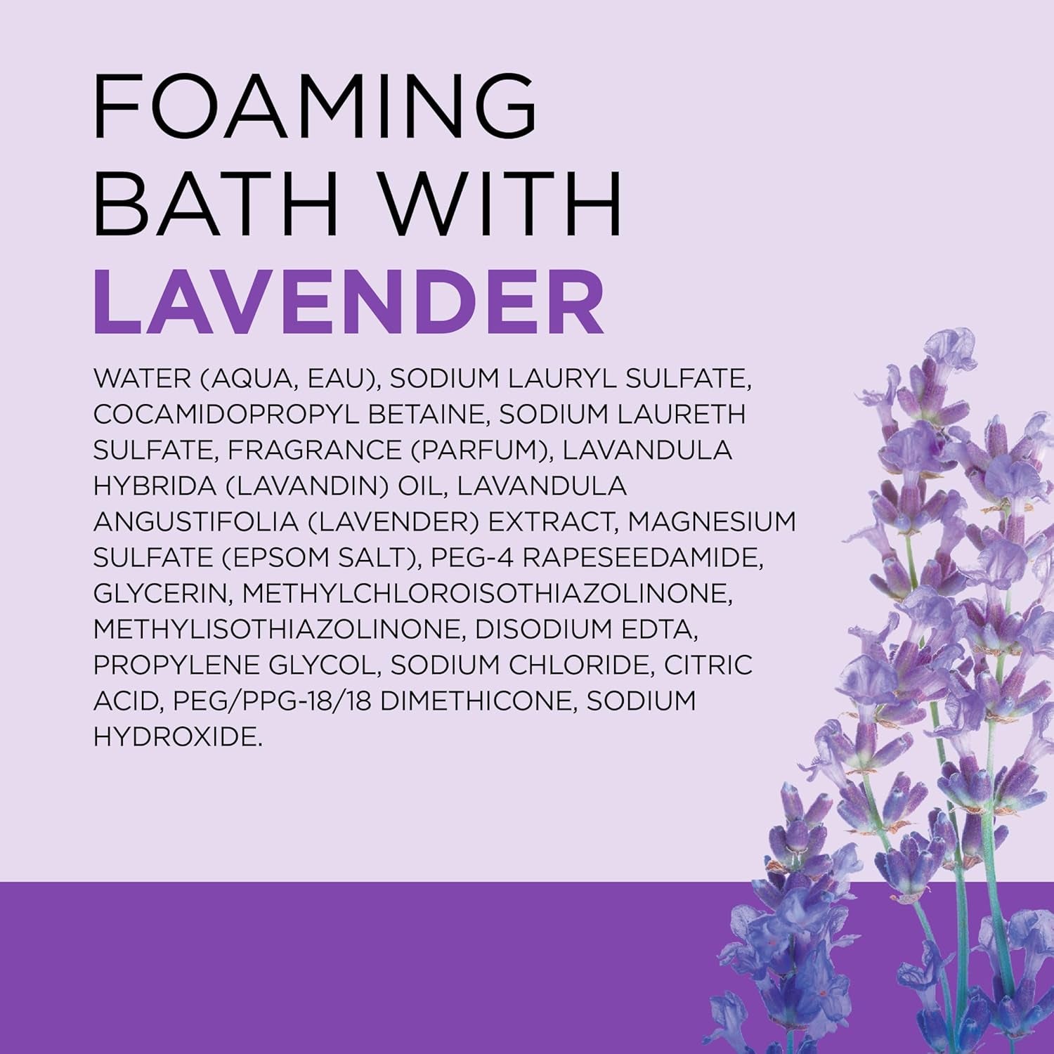 Foaming Bath with Pure Epsom Salt, Soothe &amp; Sleep with Lavender, 34 Fl Oz (Pack of 2)