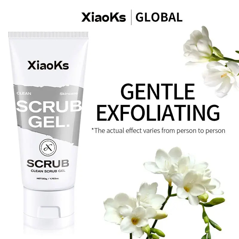 [Pack of Three]Xiaoks Gentle Exfoliating Scrub Gel 50G - Skin-Friendly Full-Body Exfoliation for All Skin Types, Sensitive Skin Friendly, Daily Cleansing &amp; Renewal
