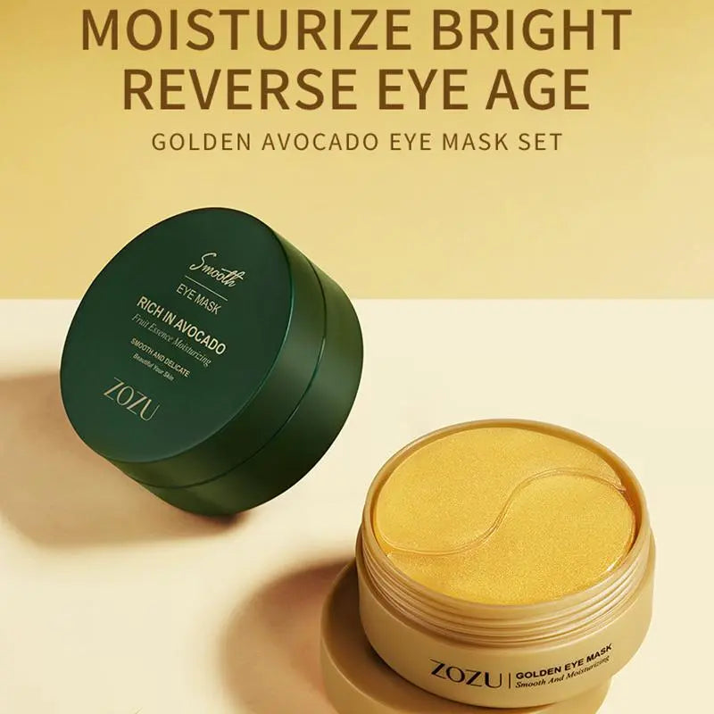 Eye Skincare Mask, 60Pcs Improving &amp; Firming Eye Skin, Moisturizes the Skin around the Eyes, Fades Fine Lines, Tightens and Lifts the Avocado Eye Mask