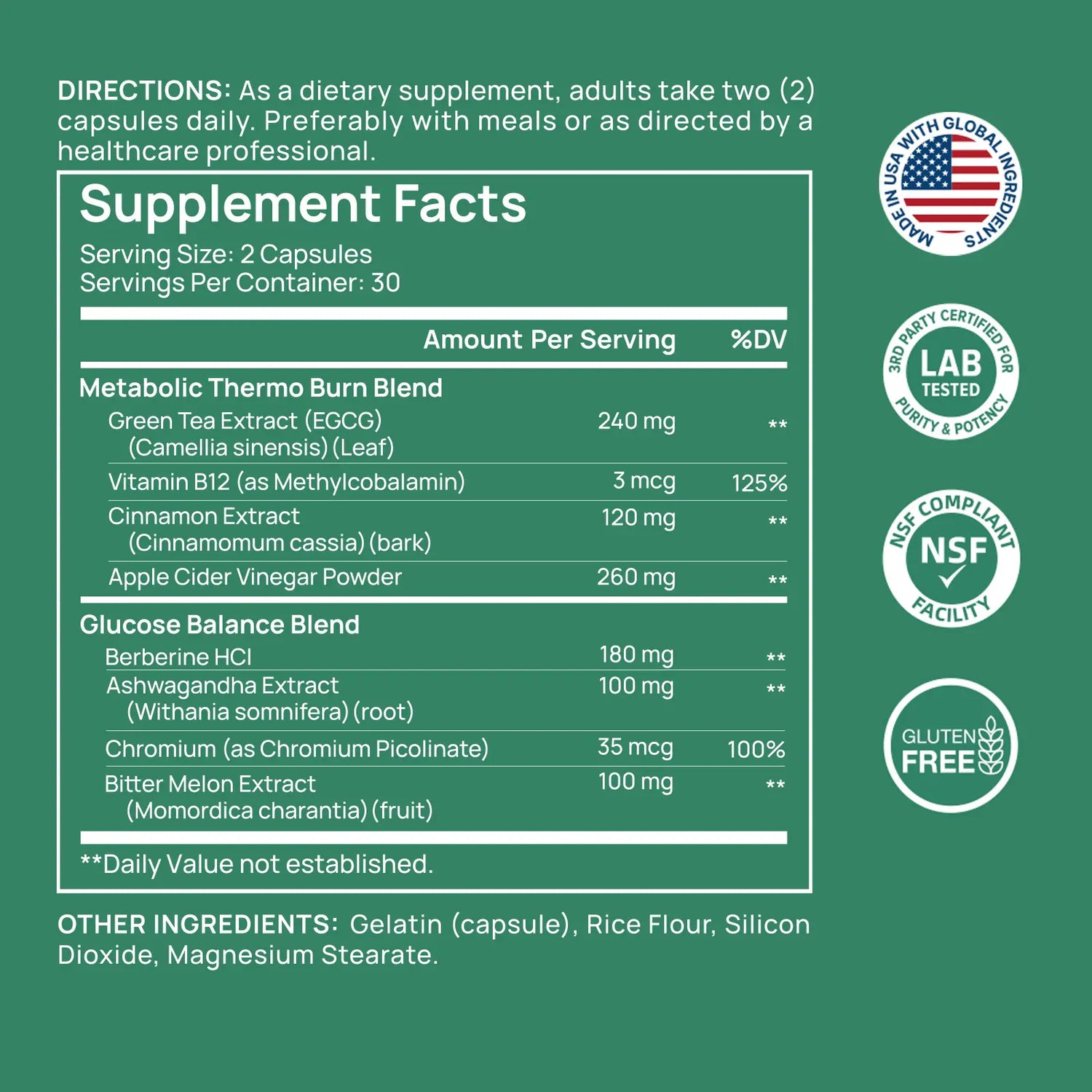 Selerb Metaburn for Daily Nutrient Support – with Chromium, Vitamin B12 &amp; Berberine HCI – 60 Capsules Tiktokshopblackfriday