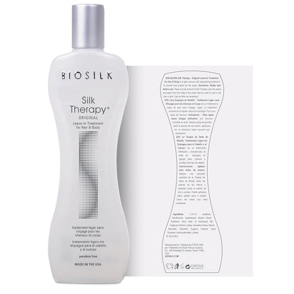 Silk Therapy Original, Reconstructing Treatment for Adding Shine &amp; Helping Mend Split Ends, Sulfate, Paraben, &amp; Cruelty-Free, 2.26 Oz