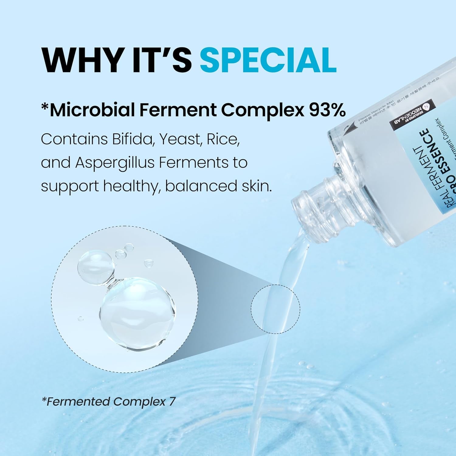 DERMALOGY by NEOGEN Real Ferment Micro Essence, Korean Skincare Toner &amp; Essence with 93% Ferments for Instant Hydration and Healthy-Looking Skin, 5.07 Fl Oz (150 Ml)