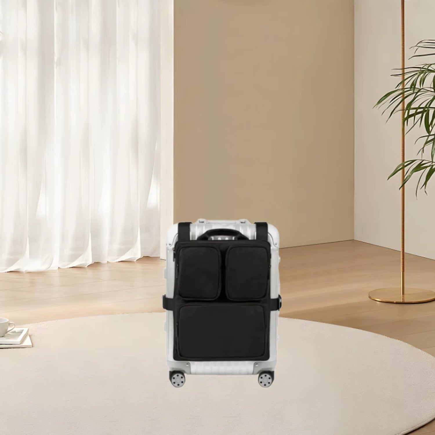 Carry on Bag over Luggage Organizer Modern with Handle for Vacation Business Outdoor Versatile Multifunctional Packing Cube