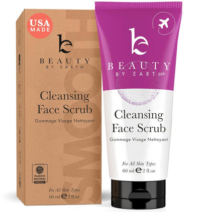 Face Scrub and Face Wash, Gentle Exfoliating, Cleansing Facial Scrub Exfoliator, Natural &amp; Organic Ingredients