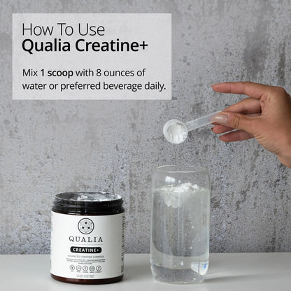 Qualia Creatine | Advanced Creatine Complex | 2 Creatine Sources + Magnesium | Optimized Creatine Absorption | Muscle Performance, Brain Function, &amp; Healthy Aging