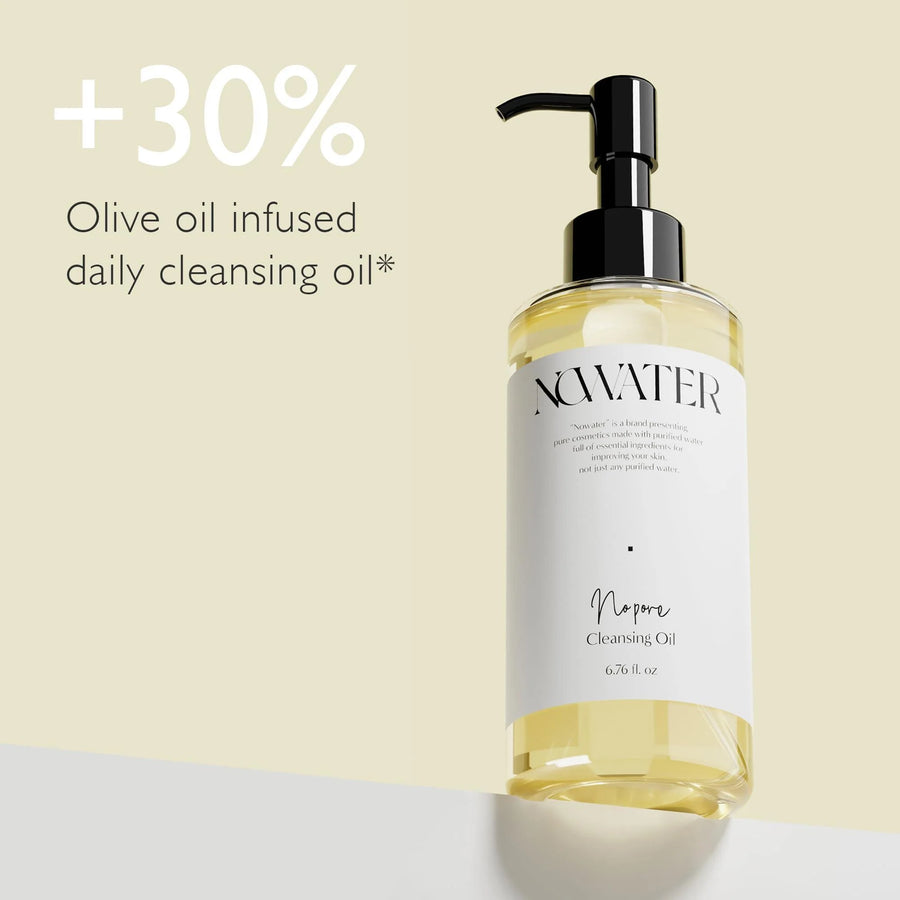 Makeup cleansing oil for blackheads in a bottle with olive oil infusion, 6.76 Fl Oz, designed for clear pores.