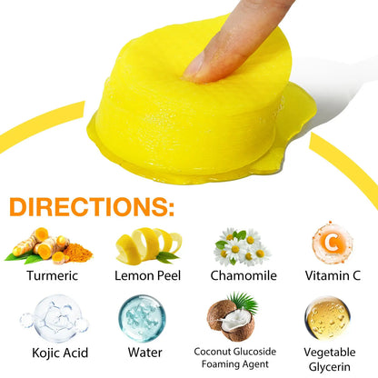 Kojic Acid &amp; Turmeric Cleansing Pads, 30 Pads Exfoliating Skin Care Pad for Revitalizing Skin, Personal Skin Care Products for Women &amp; Men
